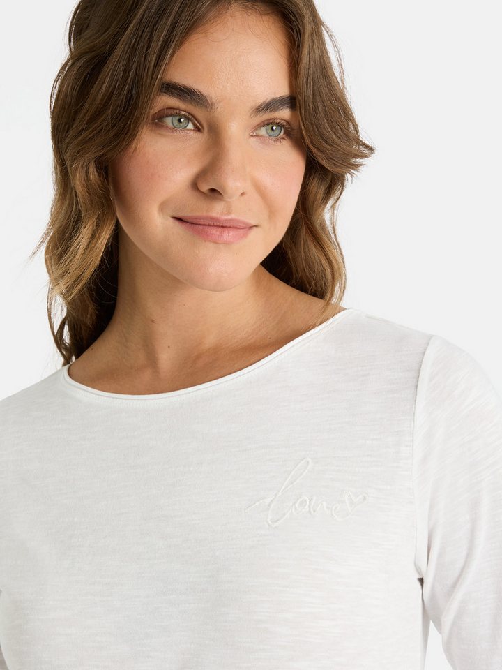 Lieblingsstück Rundhalsshirt CandiceEP mit Statement-Stickerei und im Batik-Look – Bild 2 von 5