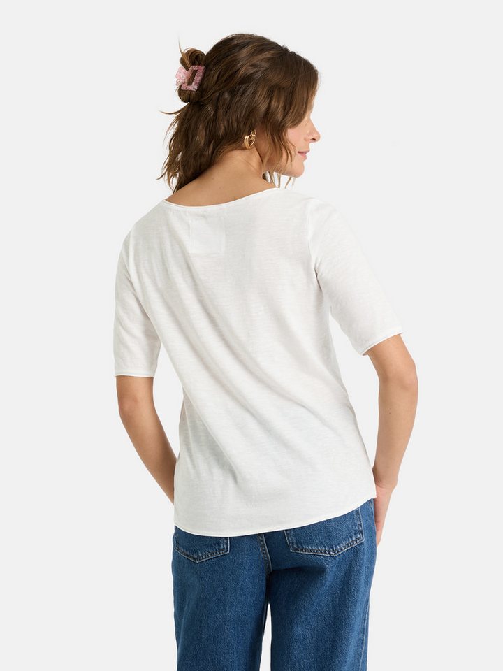 Lieblingsstück Rundhalsshirt CandiceEP mit Statement-Stickerei und im Batik-Look – Bild 4 von 5