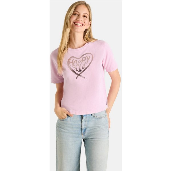 Lieblingsstück Rundhalsshirt CosimaL mit Frontprint, Baumwoll-Mix