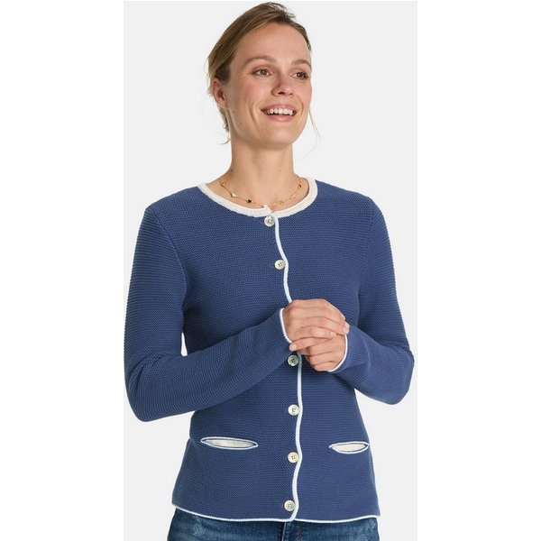 Lieblingsstück Trachtenstrickjacke Strickjacke Damen - ZARA II - dark denim