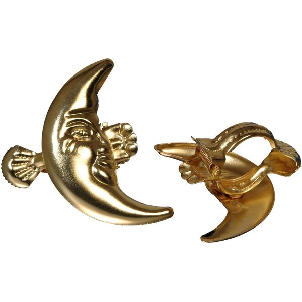 Liedeco Dekoklammer Mond, Gardinen, Vorhänge, (Packung, 2-St), für Gardinen, Vorhänge