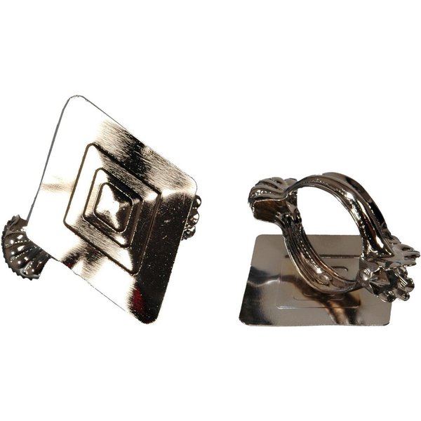 Liedeco Dekoklammer Rhombus, Gardinen, Vorhänge, (Packung, 2-St), für Gardinen, Vorhänge