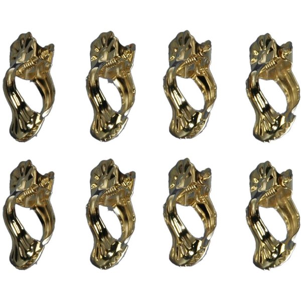 Liedeco Dekoklammer, Gardinenstangen, (Packung, 8-St), für Gardinenstangen Ø 12 mm