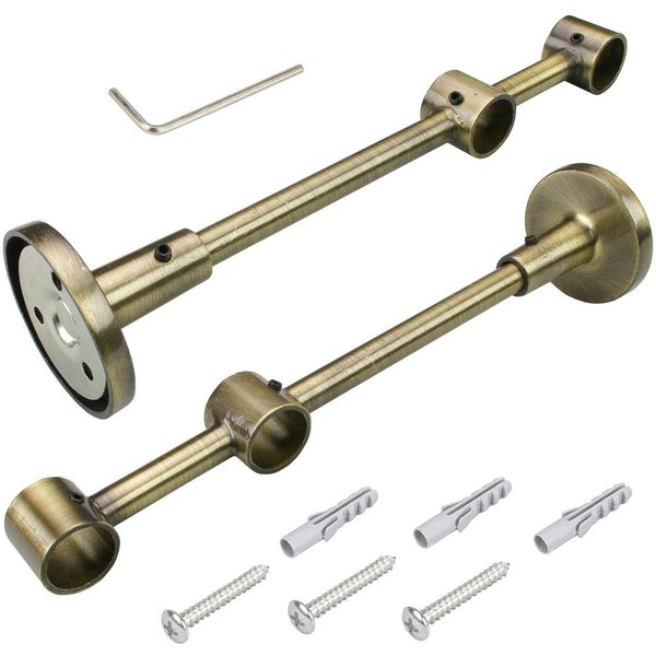 Liedeco Doppelträger, Gardinenstangen, (1-St), für Gardinenstangen Ø 16 mm