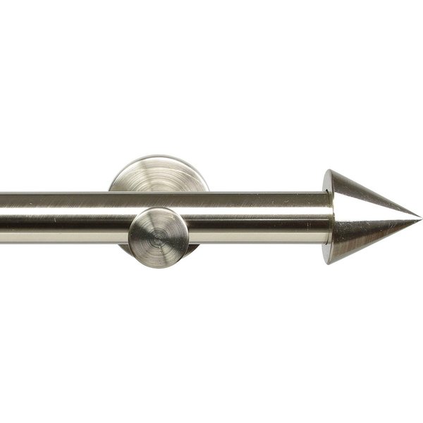 Liedeco Gardinenstange Modern Line Kegel, Ø 16 mm, 1-läufig, Fixmaß, verschraubt, Metall