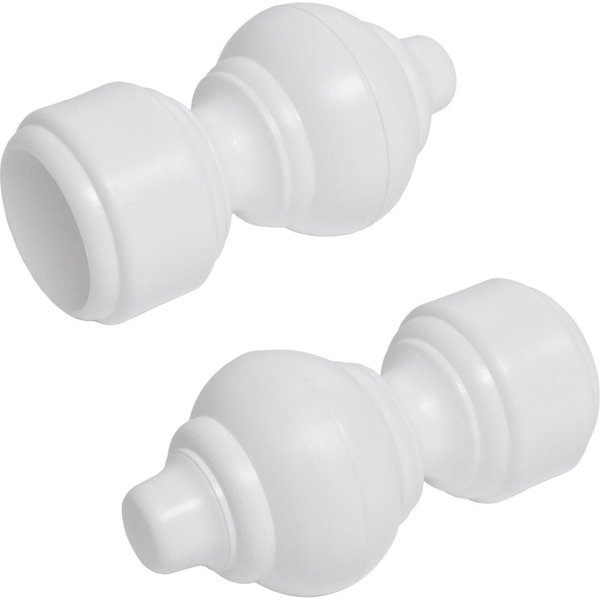 Liedeco Gardinenstangen-Endstück, Gardinen, (Set, 2-St), für Gardinenstange Ø 28 mm