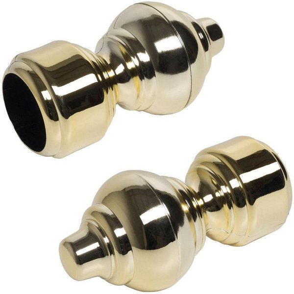 Liedeco Gardinenstangen-Endstück, Gardinen, (Set, 2-St), für Gardinenstange Ø 28 mm