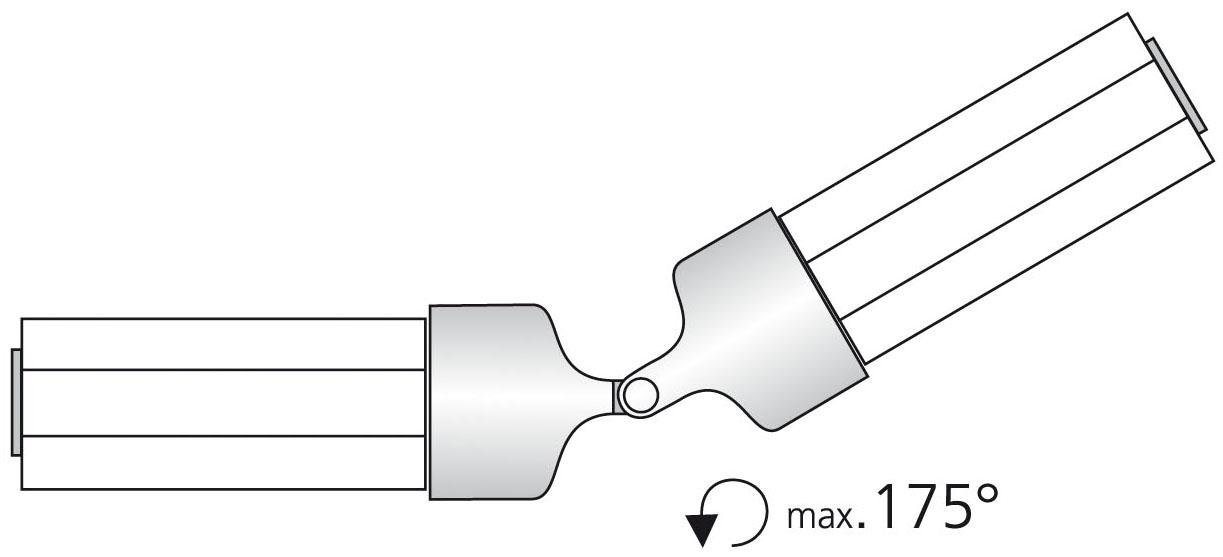 Liedeco Gelenkverbinder, (1-St), Eckverbinder für Gardinenrohre Ø 16 mm – Bild 2 von 4