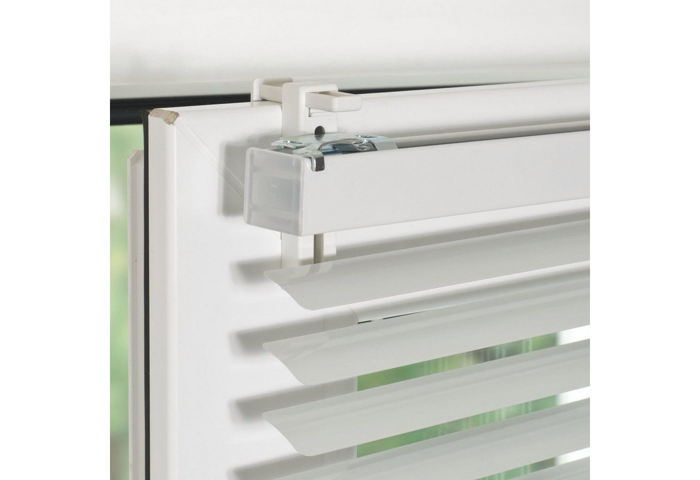 Liedeco Klemmträger Universal, Plissees, Jalousien, Rollos, (Set, 2-tlg), für Jalousien, Rollos, Plissees – Bild 2 von 5