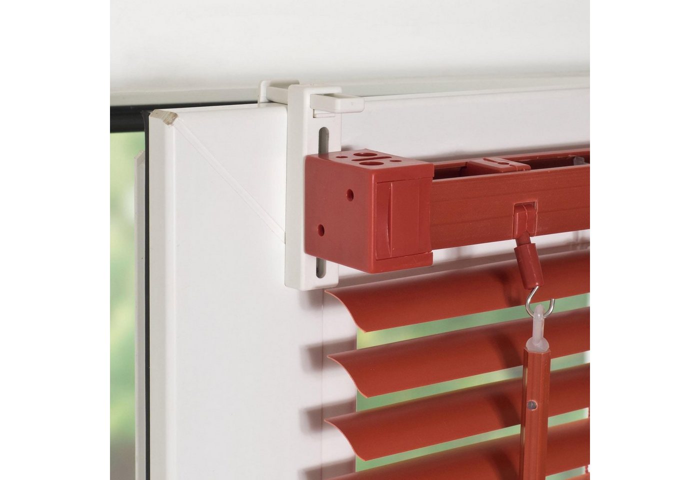 Liedeco Klemmträger Universal, Plissees, Jalousien, Rollos, (Set, 2-tlg), für Jalousien, Rollos, Plissees – Bild 3 von 5