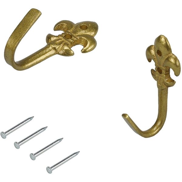Liedeco Raffhaken Lilie, Gardinen, (Set, 2-tlg), für Seitenschals, Gardinen