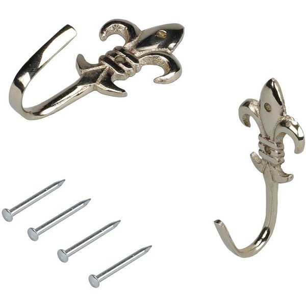 Liedeco Raffhaken Lilie, Gardinen, (Set, 2-tlg), für Seitenschals, Gardinen