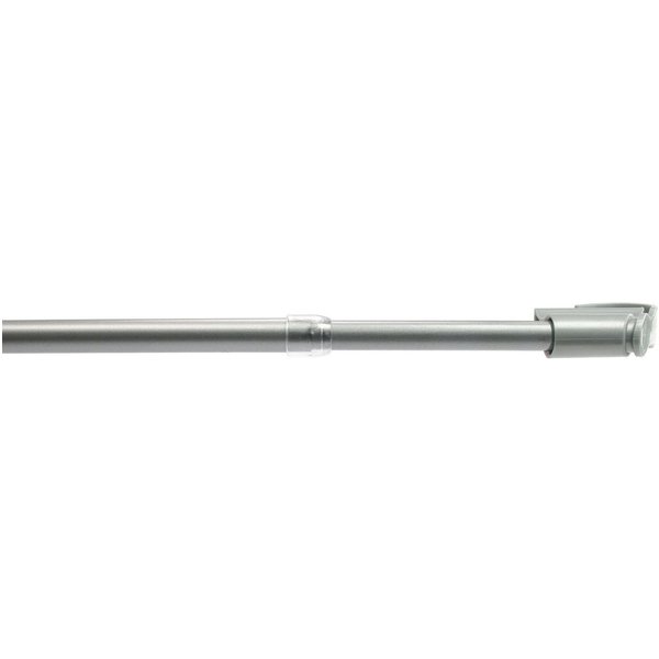 Liedeco Scheibenstange, Ø 12 mm, 1-läufig, ausziehbar, ohne Bohren, geklemmt, Kunststoff, Metall