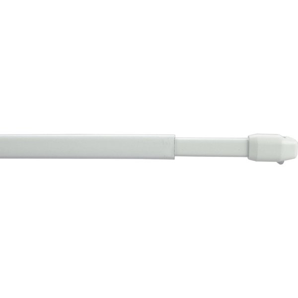Liedeco Scheibenstange, 1-läufig, ausziehbar, ohne Bohren, verschraubt, Kunststoff, Metall
