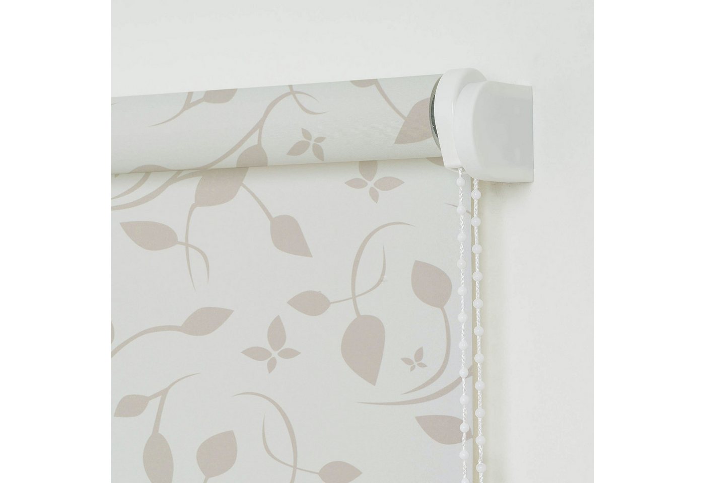 Seitenzugrollo Seitenzugrollo Design Ranke, Liedeco, transparent, freihängend, verschraubt, Lichtdurchlässig mit Sichschutz, flexibel montierbar – Bild 3 von 4