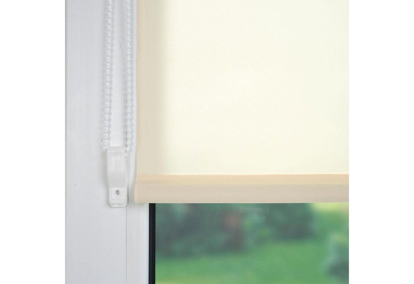 Seitenzugrollo Klemmfix, Liedeco, Lichtschutz, ohne Bohren, Klemmfix, inkl. Klemmträger – Bild 4 von 5
