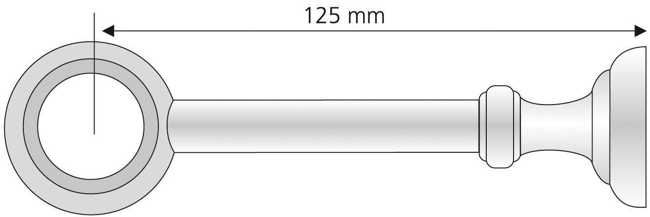 Liedeco Träger Thüringen, Gardinenstangen, (1-St), für Gardinenstangen Ø 28 mm – Bild 3 von 4