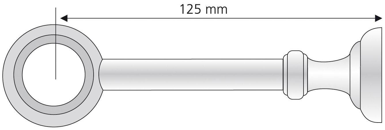 Liedeco Träger Thüringen, Gardinenstangen, (1-St), für Gardinenstangen Ø 28 mm – Bild 3 von 4