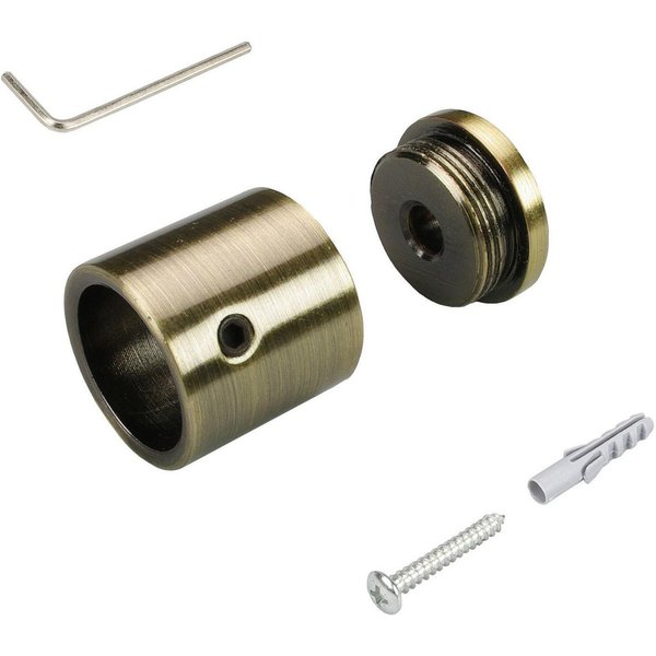 Liedeco Wandbefestigung, Gardinenstangen, (1-St), für Gardinenstangen Ø 16 mm