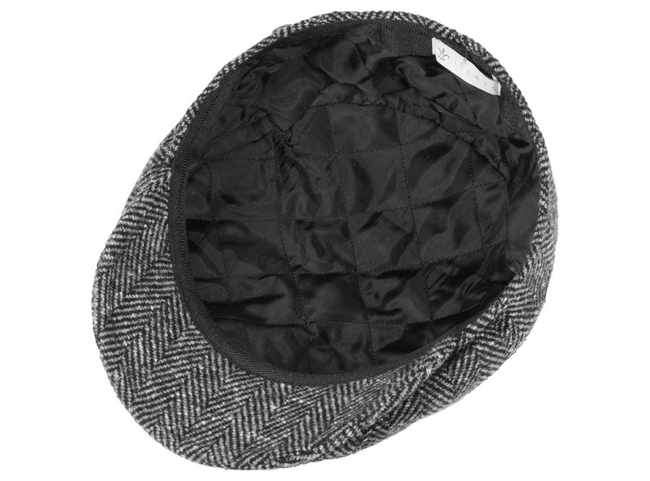 Lierys Flat Cap (1-St) Herringbone mit Schirm, Made in Italy – Bild 3 von 5