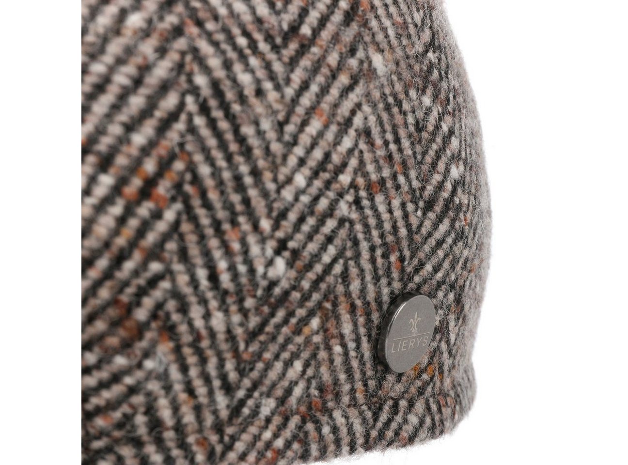 Lierys Flat Cap (1-St) Herringbone mit Schirm, Made in Italy – Bild 4 von 5