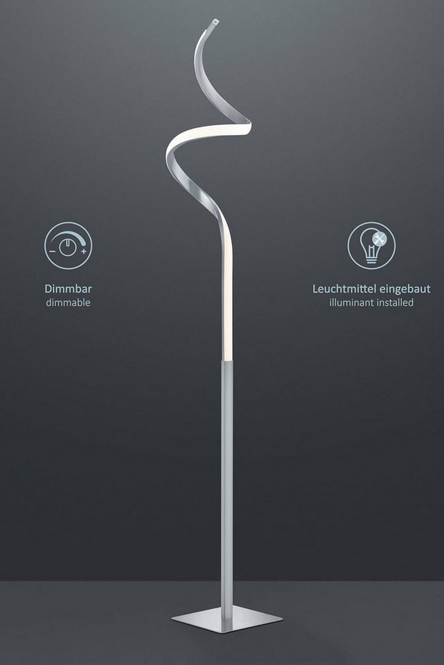 lightling LED Stehlampe Wibke, LED fest integriert, Warmweiß, Sensordimmer, Memory Funktion, IP20 – Bild 2 von 5