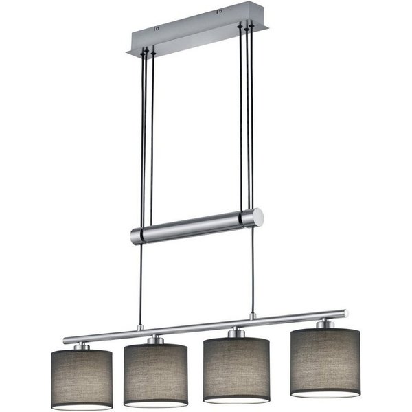 lightling Pendelleuchte Marita, höhenverstellbar, ohne Leuchtmittel, moderne Pendellampe, grau