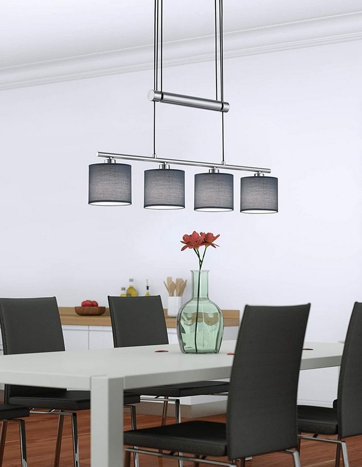 lightling Pendelleuchte Marita, höhenverstellbar, ohne Leuchtmittel, moderne Pendellampe, grau – Bild 3 von 5