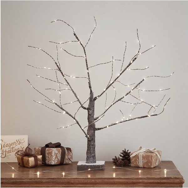 Lights4fun Künstlicher Weihnachtsbaum LED Baum Batteriebetrieb