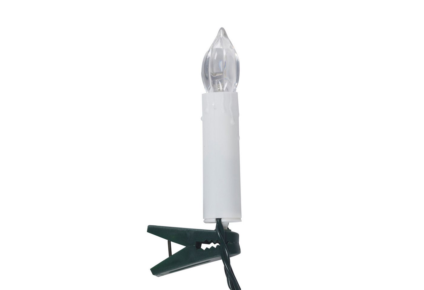 Lights4fun LED-Christbaumkerzen 50er LED Weihnachtsbaumkerzen Lichterkette – Bild 4 von 4