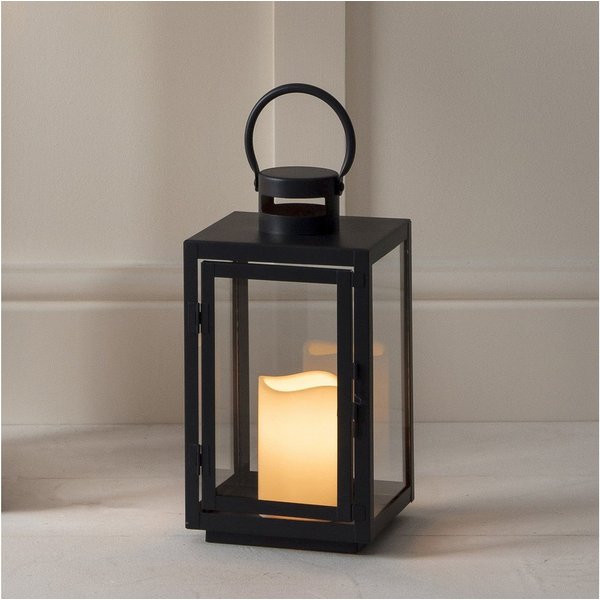 Lights4fun LED Laterne Malvern Batterie LED Laterne
