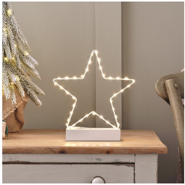 Lights4fun LED Stern Osby LED Stern Tischleuchte