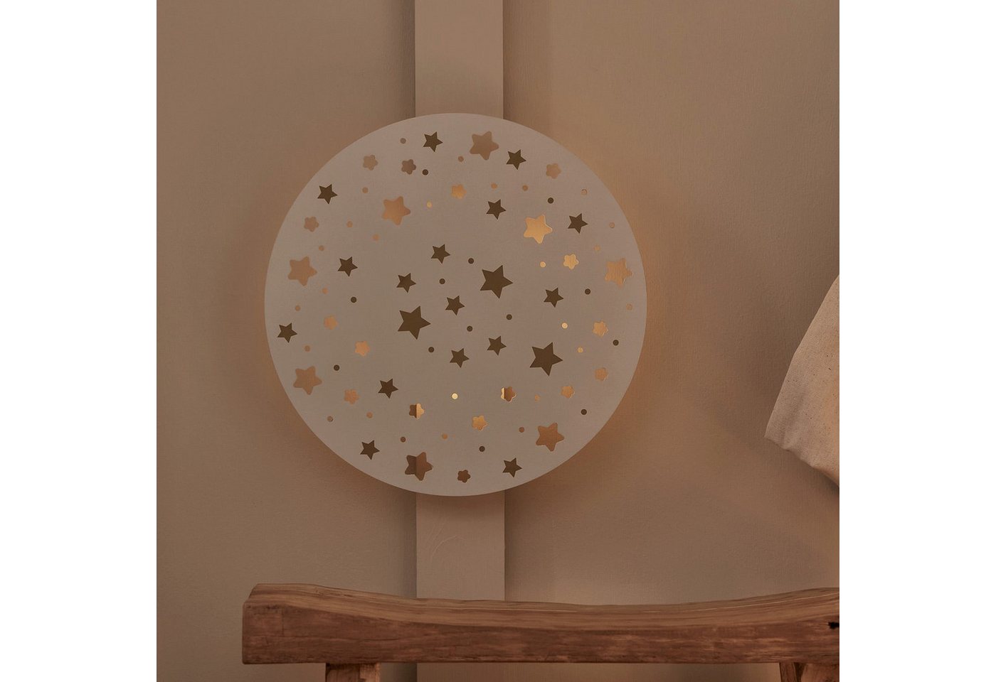 Lights4fun LED Wandleuchte Sternenhimmel Wandleuchte wiederaufladbar – Bild 4 von 5