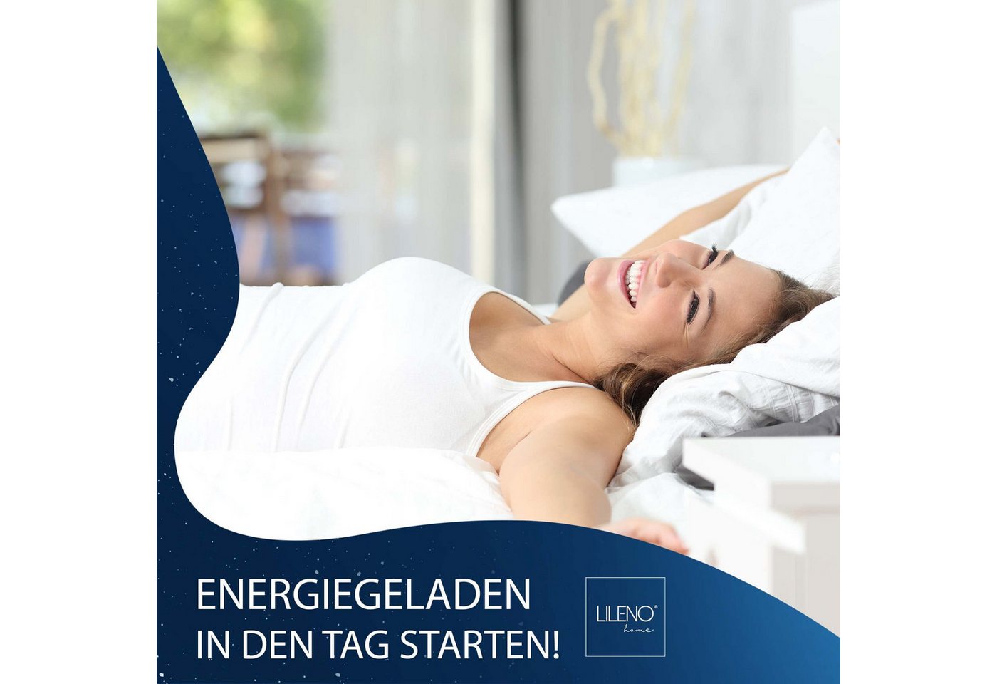 LILENO HOME, Topper für Matratzen aus Memory Foam - in verschiedenen Größen und Dicken, 5 cm hoch, (1-tlg, 1er Set), viscoelastischer Matratzentopper 90x200 cm, – Bild 4 von 5