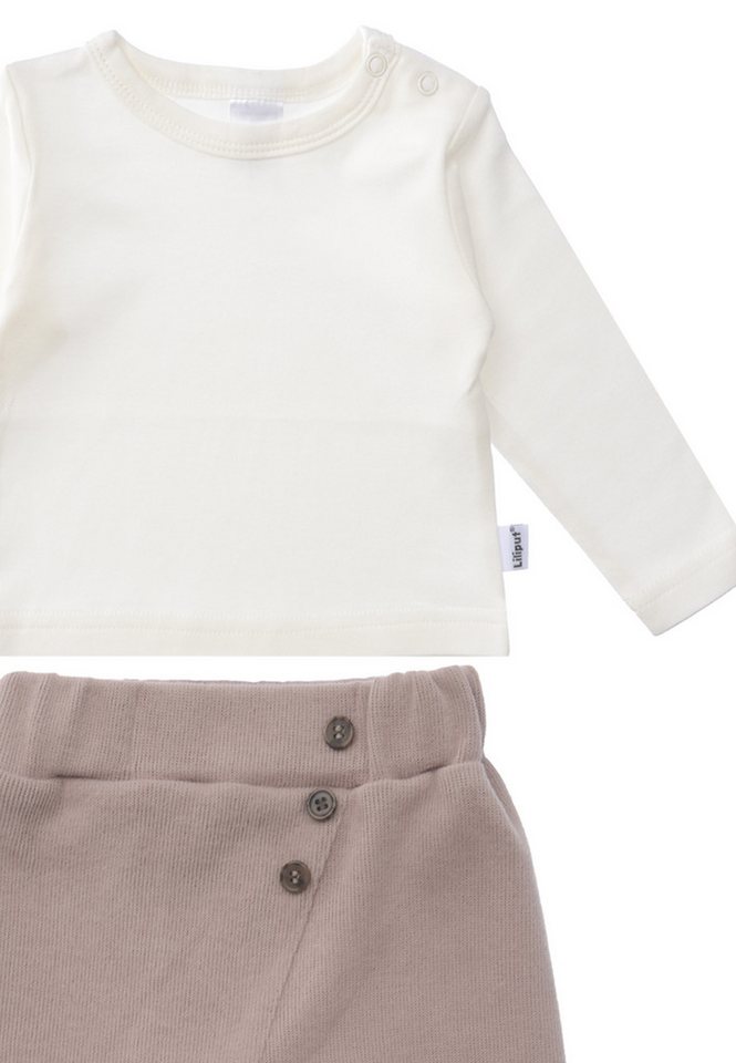Liliput Sweatanzug Set Langarmshirt mit Hose, niedliche Knöpfe an der Hose – Bild 5 von 5