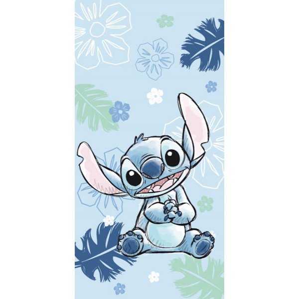 Lilo & Stitch Badetuch Lilo & Stich weiches Badetuch Größe: 70 x 140 cm 100% Baumwolle, (1-St), 100% Baumwolle, trocknergeeignet