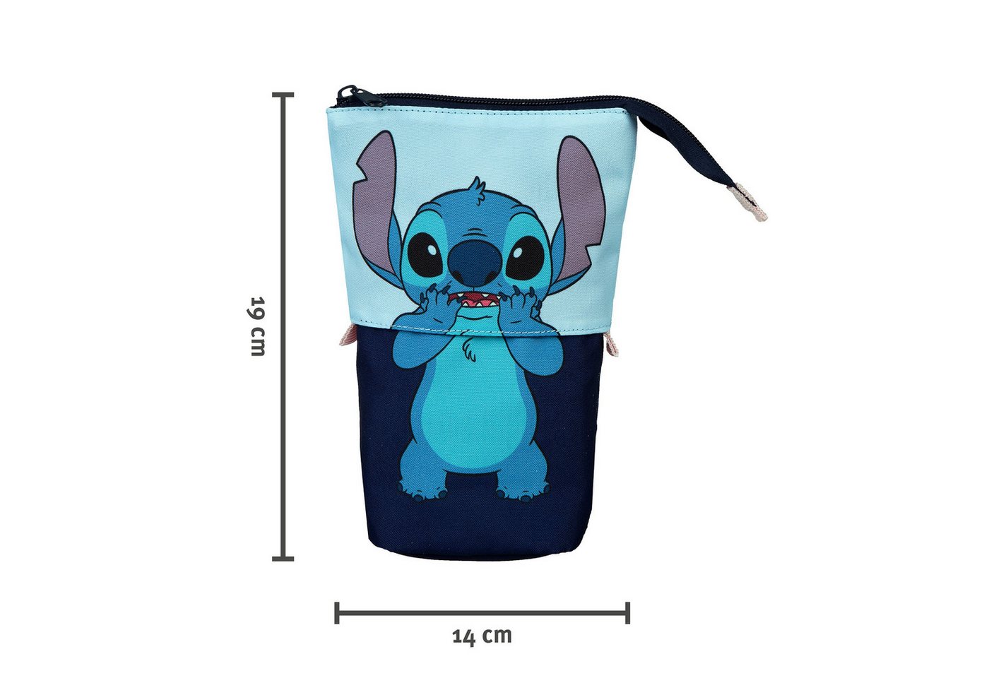 Lilo & Stitch Federmäppchen 2-in-1 Mäppchen – Praktisches Federmäppchen & Stifthalter für Kinder – Bild 3 von 3
