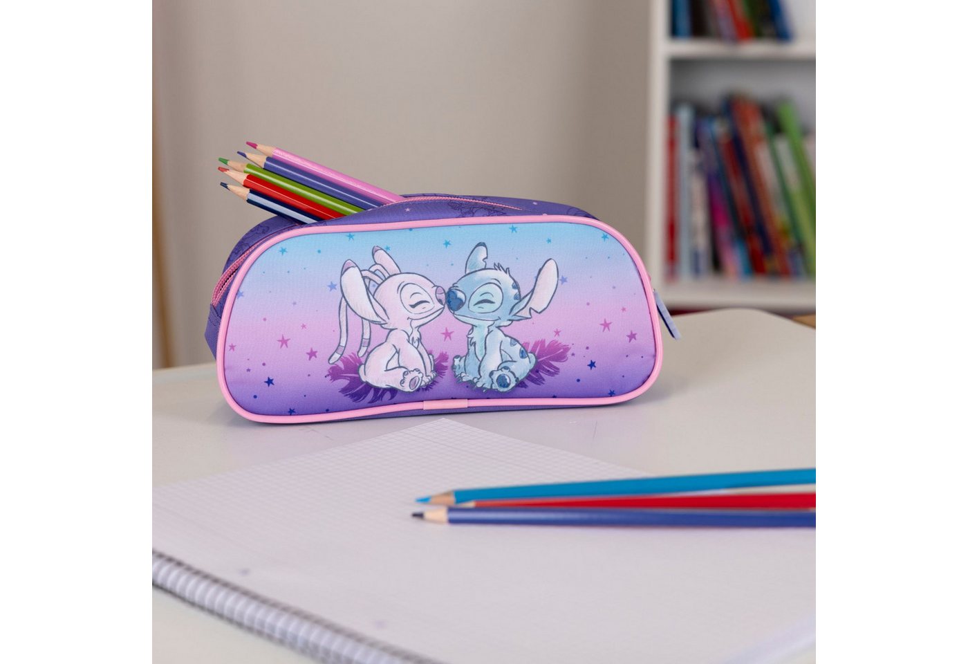 Lilo & Stitch Federmäppchen - Kinder Schulmäppchen Etui Stifte Tasche, (1-tlg) – Bild 2 von 2
