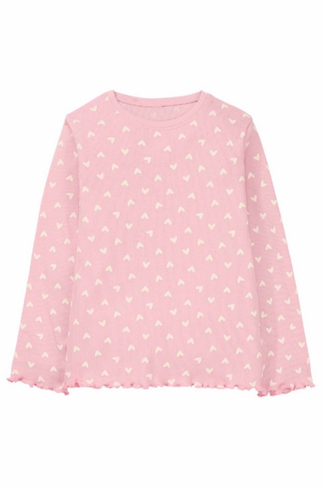 Lily & Dan Pyjama Mädchen Pyjama Set lange Schlafhose + langarm Oberteil Rosa 122-128 (Schlafhose + Oberteil, 2 tlg., Pyjama Set) Wärmender Stoff, Hautfreundlic – Bild 2 von 3