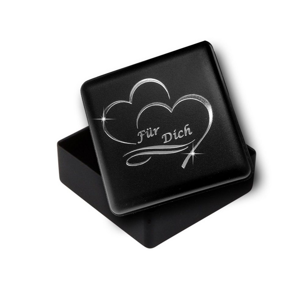 Limana Paar Ohrstecker Herz echt 925 Silber gold Herzohrringe für jeden Tag (inkl. Geschenkdose mit Herz Gravur), Liebesgeschenk Liebe Geschenk für Frauen Damen – Bild 4 von 5