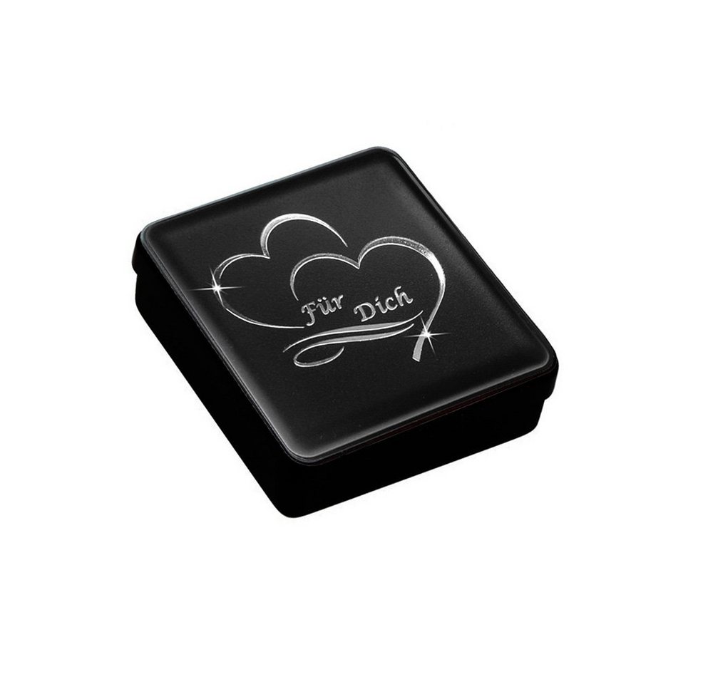 Limana Paar Ohrstecker Herz echt 925 Silber gold Herzohrringe für jeden Tag (inkl. Geschenkdose mit Herz Gravur), Liebesgeschenk Liebe Geschenk für Frauen Damen – Bild 5 von 5
