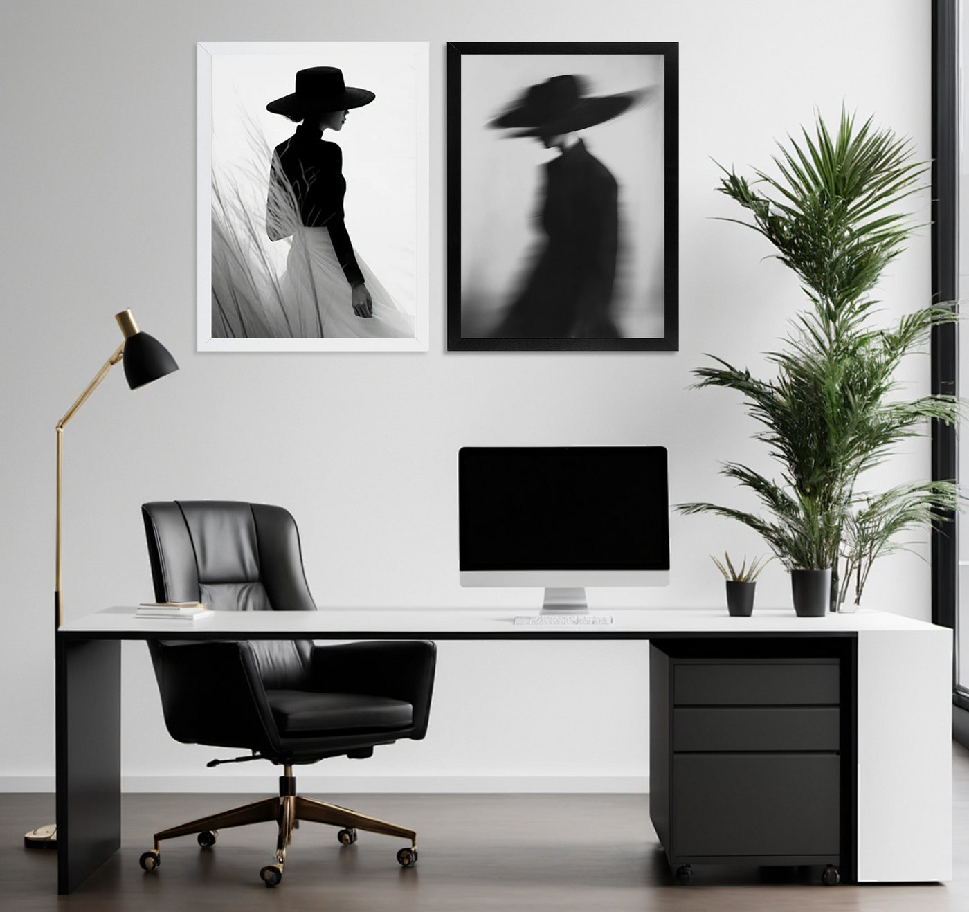 lindahandel Bilderrahmen MDF Bilderrahmen 3er Set modern mit Acrylglas,Für Puzzle Fotos&Poster, Posterrahmen 40x60 cm zum Aufhängen mit bruchsicherem Acrylglas – Bild 3 von 5