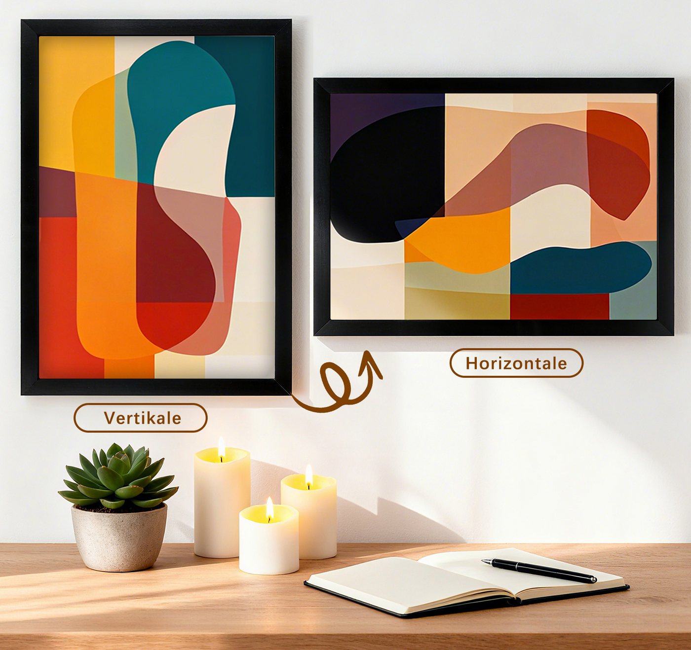lindahandel Einzelrahmen Schwarz Bilderrahmen 50×60 mit bruchsicherem Acrylglas,Quer-Hochformat, (1 St), Modern Posterrahmen, Bilderrahmen für Puzzle,Fotos & Po – Bild 5 von 5
