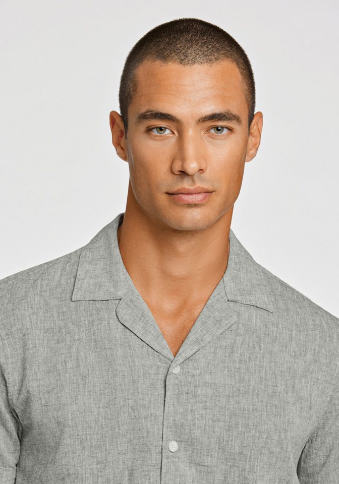 LINDBERGH Leinenhemd Leinenhemd (Kurzarm) Relaxed Fit – Bild 3 von 5