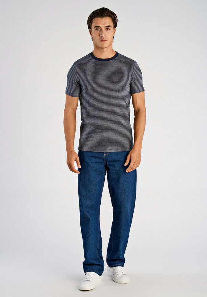 LINDBERGH Rundhalsshirt mit feiner Struktur – Bild 4 von 5