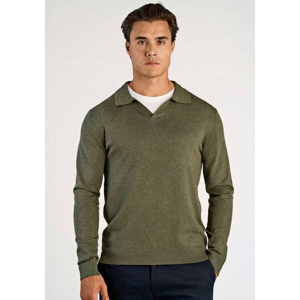 LINDBERGH Strickpullover mit Polokragen und mit Viskose