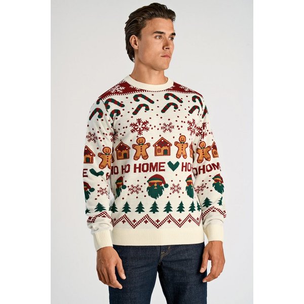 LINDBERGH Weihnachtspullover mit Intarsien Muster