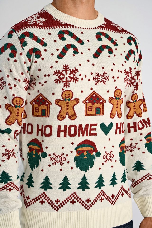 LINDBERGH Weihnachtspullover mit Intarsien Muster – Bild 2 von 5