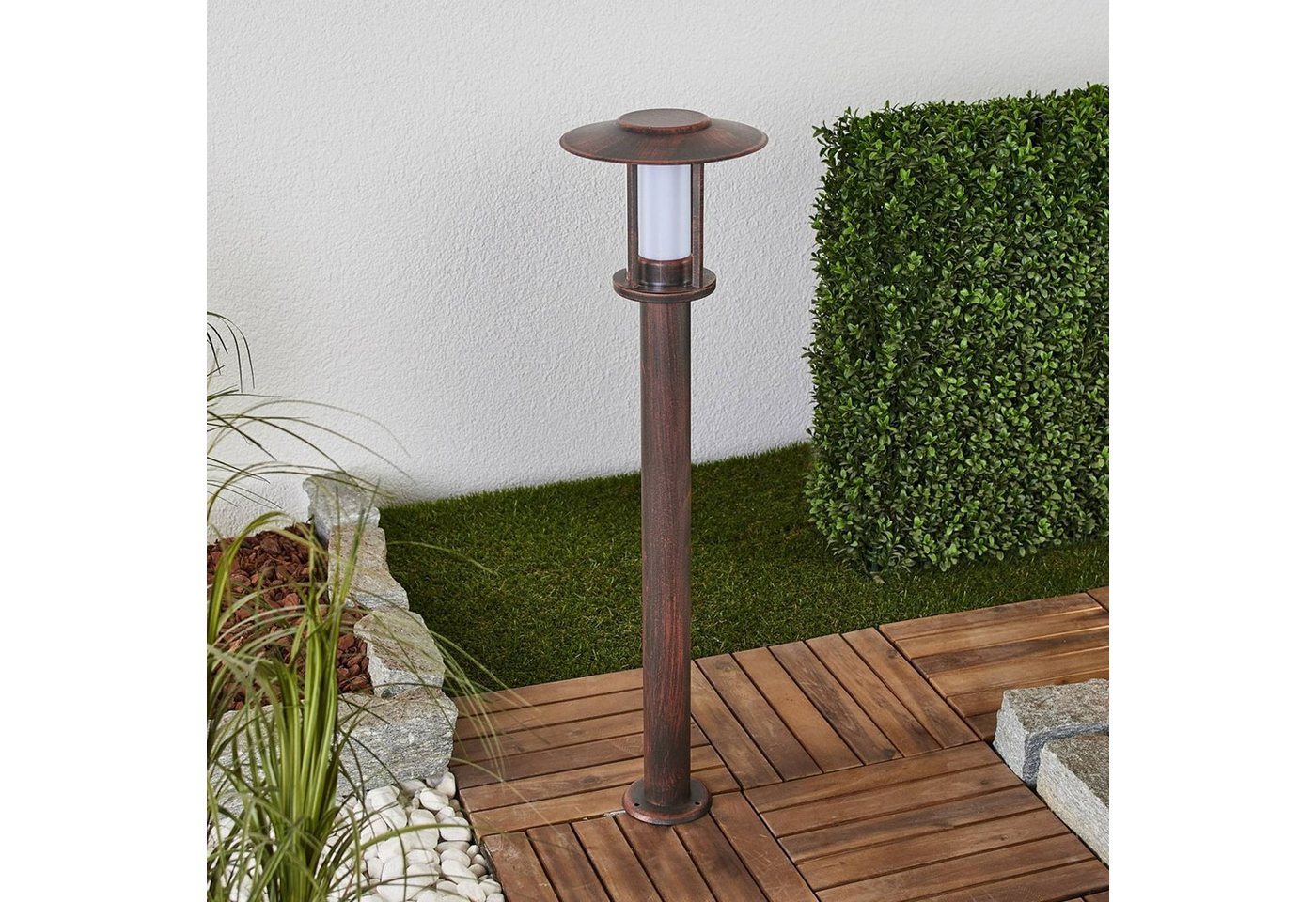 Lindby Außen-Stehlampe Pavlos, LED 7 W gesamt, warmweiß – Bild 3 von 5