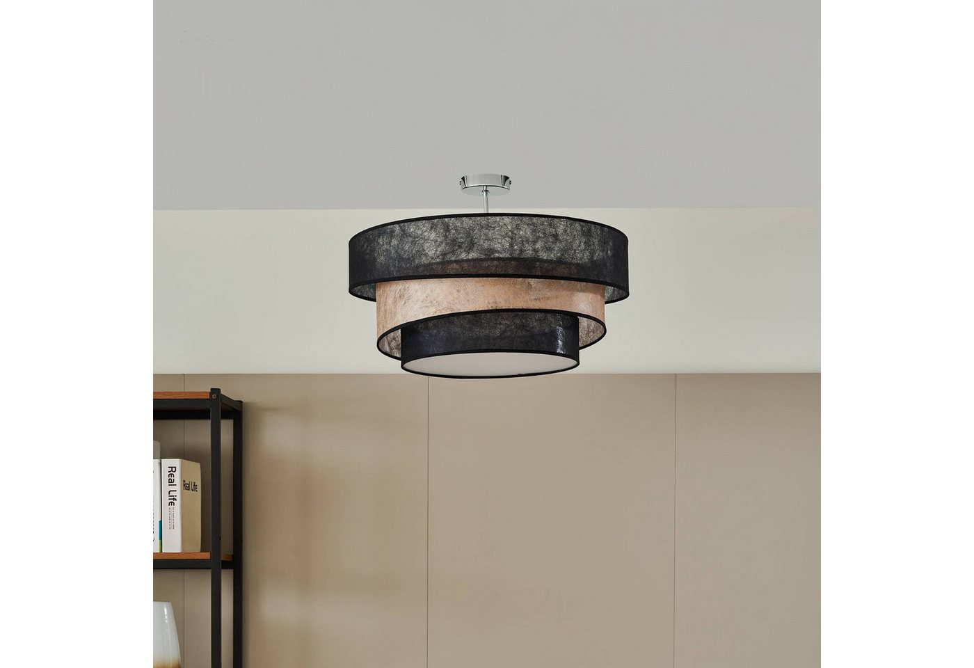 Lindby Deckenleuchten Ayvira, Schwarz IP20, 3 x 60 W – Bild 3 von 5